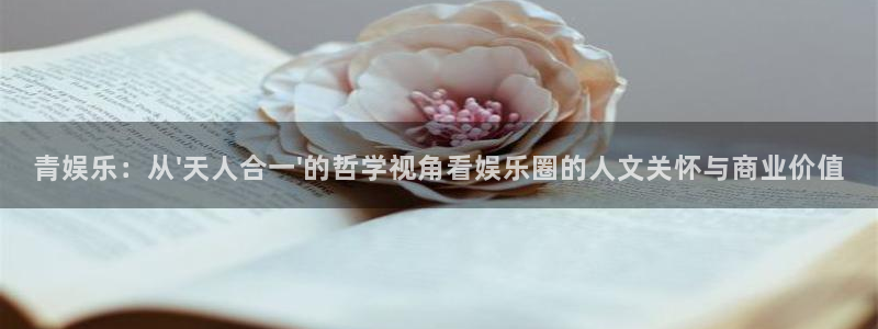 万事娱乐登录地址：青娱乐：从\'天人合一\'的哲学视角看娱乐圈的人文关怀与商业价值